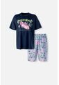 Pijama De Rick & Morty Azul Y Blanca De Pantalón Corto Para Hombre S de WARNER BROS