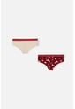 Pack X2 Panties De Harry Potter Vinotinto Y Caqui Para Mujer L de WARNER BROS