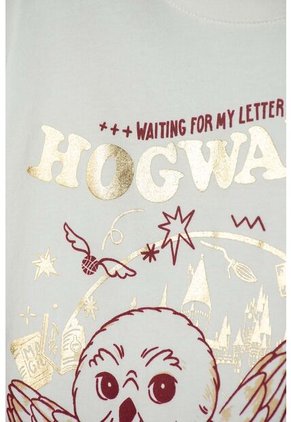 Camiseta De Harry Potter Manga Larga Marfil Para Niña 12