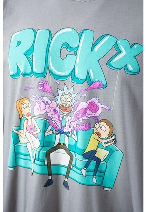 Camiseta De Rick & Morty Regular Fit Para Hombre M