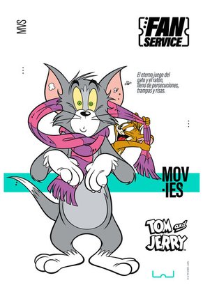 Camiseta De Tom Y Jerry Regular Fit Para Mujer XS