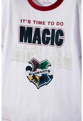 Pijama De Harry Potter Pantalón Largo Blanco Y Azul Para Niño 6