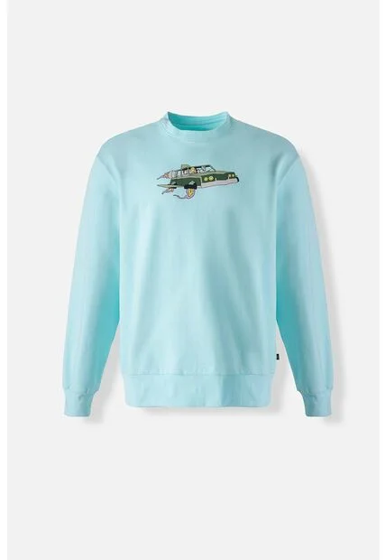 Buzo De Rick Y Morty Cerrado Azul Para Hombre M