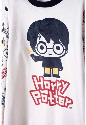 Pijama De Harry Potter Pantalón Largo Marfil Para Niña 12