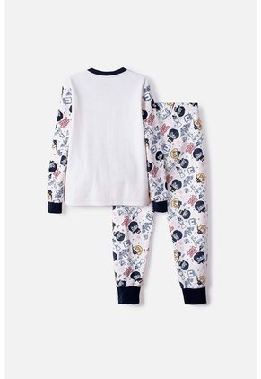 Pijama De Harry Potter Pantalón Largo Marfil Para Niña 12