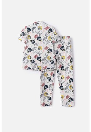 Pijama De Harry Potter Pantalón Largo Marfil Para Niña 10
