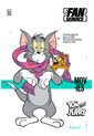 Camiseta De Tom Y Jerry Regular Fit Para Mujer L de WARNER BROS