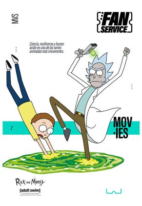 Pantaloneta De Baño De Rick Y Morty Multicolor Para Hombre M