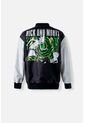 Chaqueta De Rick Y Morty Gris Y Negra Estampada Para Hombre M de WARNER BROS