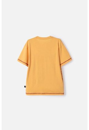 Camiseta De Harry Potter Manga Corta Mostaza Para Niño 10