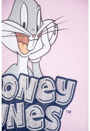 Camiseta De Looney Tunes Manga Corta Rosada Para Niña 10