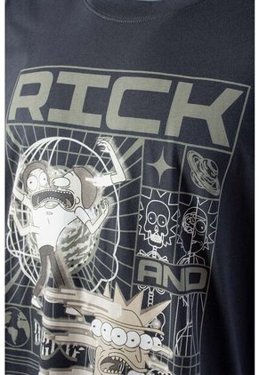 Camiseta De Rick & Morty Oversized Fit Para Hombre XS