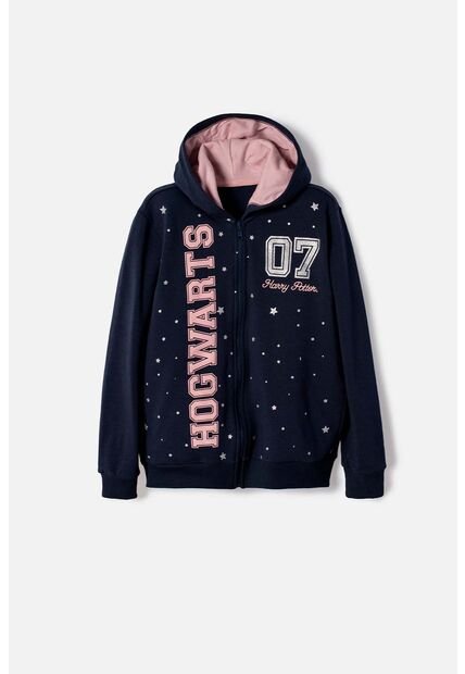 Buzo De Harry Potter Con Capucha Azul Para Niña 6