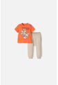Conjunto De Los Looney Tunes Caqui Y Naranja De Pantalón Largo Para Bebé Niño 3-6 de WARNER BROS
