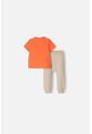 Conjunto De Los Looney Tunes Caqui Y Naranja De Pantalón Largo Para Bebé Niño 3-6 de WARNER BROS