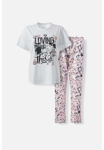 Pijama De Friends De Pantalón Largo Multicolor Para Mujer M WARNER BROS