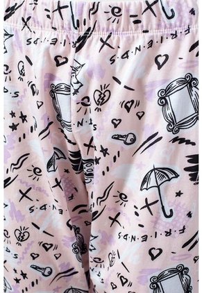 Pijama De Friends De Pantalón Largo Multicolor Para Mujer S
