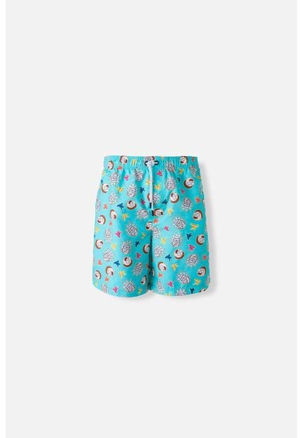 Pantalóneta De Baño De Rick Y Morty Estampada Agua Marina Para Hombre L