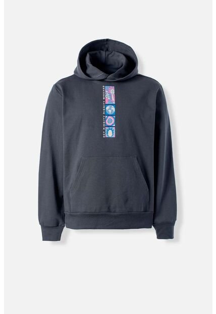 Buzo De Rick And Morty Gris Con Capucha Para Hombre S