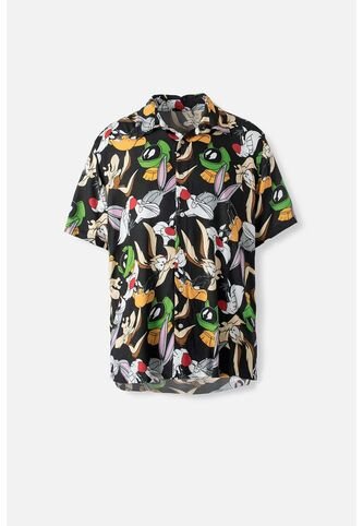 Camisa De Looney Tunes Multicolor Manga Corta Género Neutro XS WARNER BROS