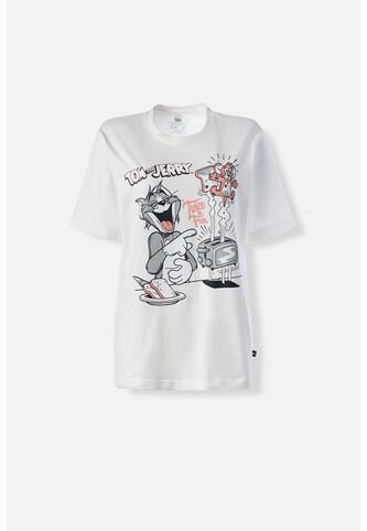 Camiseta De Tom Y Jerry Regular Fit Para Mujer XL WARNER BROS