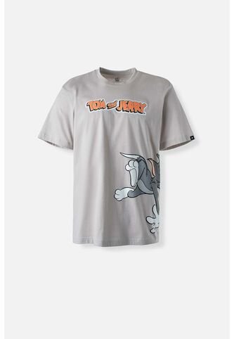Camiseta De Tom Y Jerry Manga Corta Gris Género Neutro XS WARNER BROS