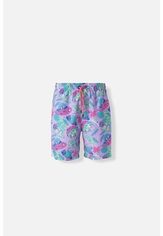 Pantaloneta De Baño De Rick Y Morty Multicolor Para Hombre XS WARNER BROS