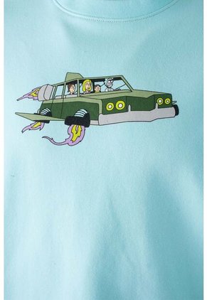 Buzo De Rick Y Morty Cerrado Azul Para Hombre M