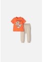 Conjunto De Los Looney Tunes Caqui Y Naranja De Pantalón Largo Para Bebé Niño 3-6 de WARNER BROS