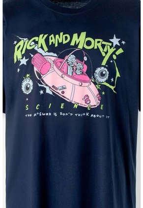 Pijama De Rick & Morty Azul Y Blanca De Pantalón Corto Para Hombre L