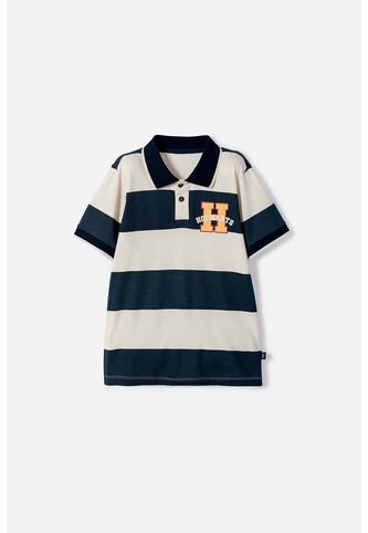 Camiseta Tipo Polo De Harry Potter Azul Y Almendra Para Niño 14 WARNER BROS