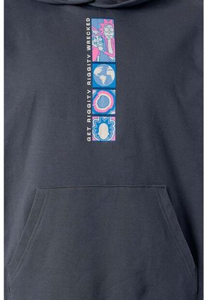 Buzo De Rick And Morty Gris Con Capucha Para Hombre XL