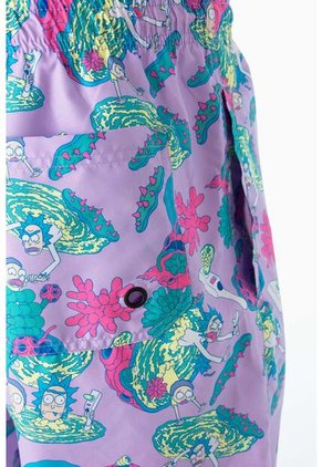 Pantaloneta De Baño De Rick Y Morty Multicolor Para Hombre XL