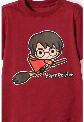 Camiseta De Harry Potter Manga Corta Rojo Para Niño 2T A 6T 2T