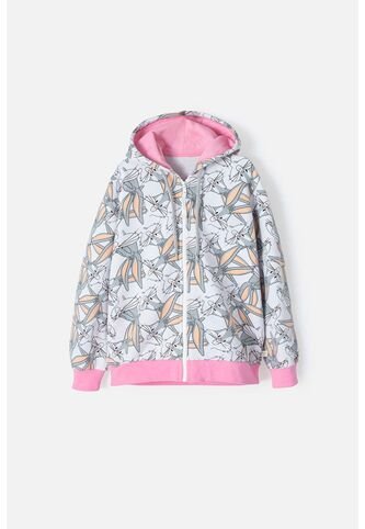 Buzo De Looney Tunes Con Cierre Gris Y Rosado Para Niña 12 WARNER BROS