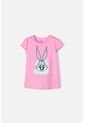Camiseta De Looney Tunes Manga Corta Rosada Para Niña 8 de WARNER BROS