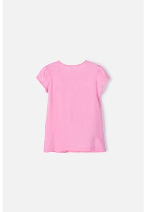 Camiseta De Looney Tunes Manga Corta Rosada Para Niña 8