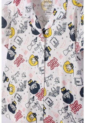 Pijama De Harry Potter Pantalón Largo Marfil Para Niña 14