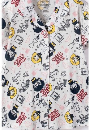 Pijama De Harry Potter Pantalón Largo Marfil Para Niña 14