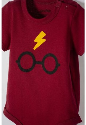 Body De Harry Potter Rojo Manga Corta Para Bebé Niño 6-9