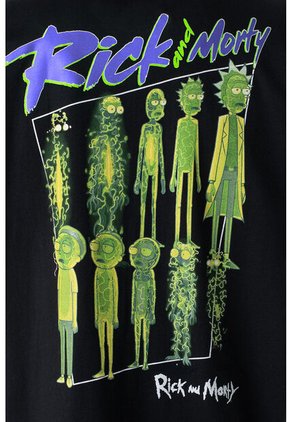 Camiseta De Rick & Morty Regular Fit Para Hombre M