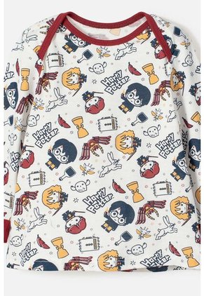 Pijama De Harry Potter Manga Larga Multicolor Para Bebé Niño 6-9