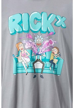 Camiseta De Rick & Morty Regular Fit Para Hombre XS