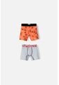 Pack X2 Boxer De Looney Tunes Naranja Y Gris Para Niño 2T A 5T 2T de WARNER BROS