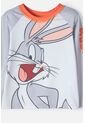 Conjunto De Baño De Bugs Bunny Multicolor Manga Larga Para Niño 2T A 5T 3T de WARNER BROS