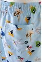 Pantaloneta De Baño De Los Looney Tunes Con Cordón Azul Claro Para Hombre ( Te Recomendamos Comprar Una Talla Menor A La Habitual) L de WARNER BROS