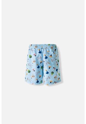 Pantaloneta De Baño De Los Looney Tunes Con Cordón Azul Claro Para Hombre ( Te Recomendamos Comprar Una Talla Menor A La Habitual) L