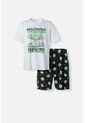 Pijama De Rick Y Morty De Pantalón Corto Blanco Para Hombre XS de WARNER BROS