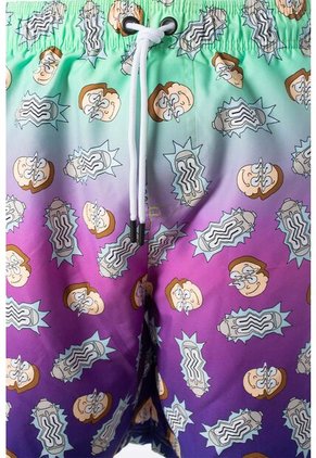 Pantaloneta De Baño De Rick Y Morty Multicolor Para Hombre XS