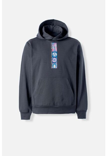 Buzo De Rick And Morty Gris Con Capucha Para Hombre L